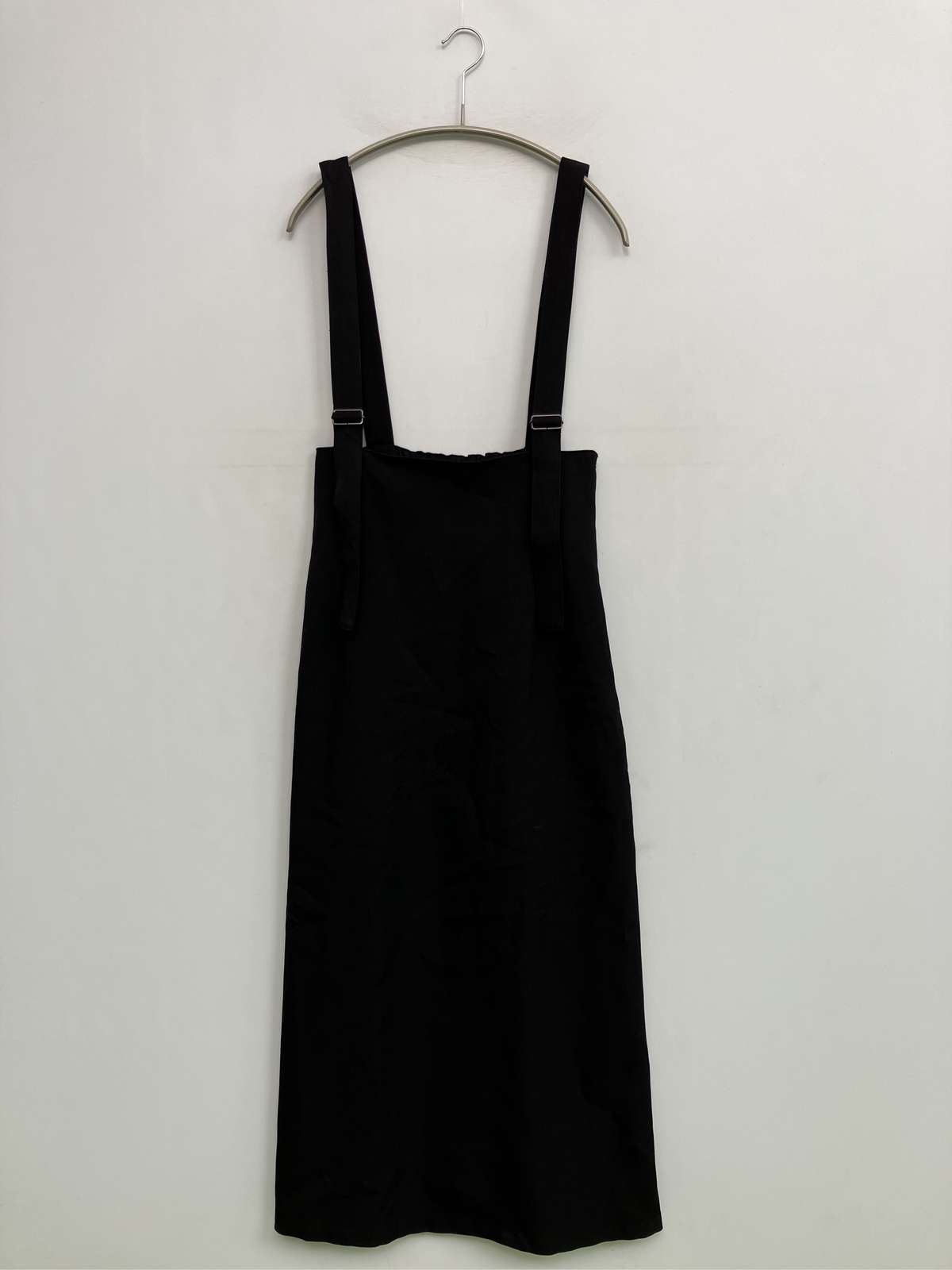 【中古】PAGEBOY ページボーイ ジャンパースカート F ブラック 無地 ロング・マキシ丈 タイト レディース