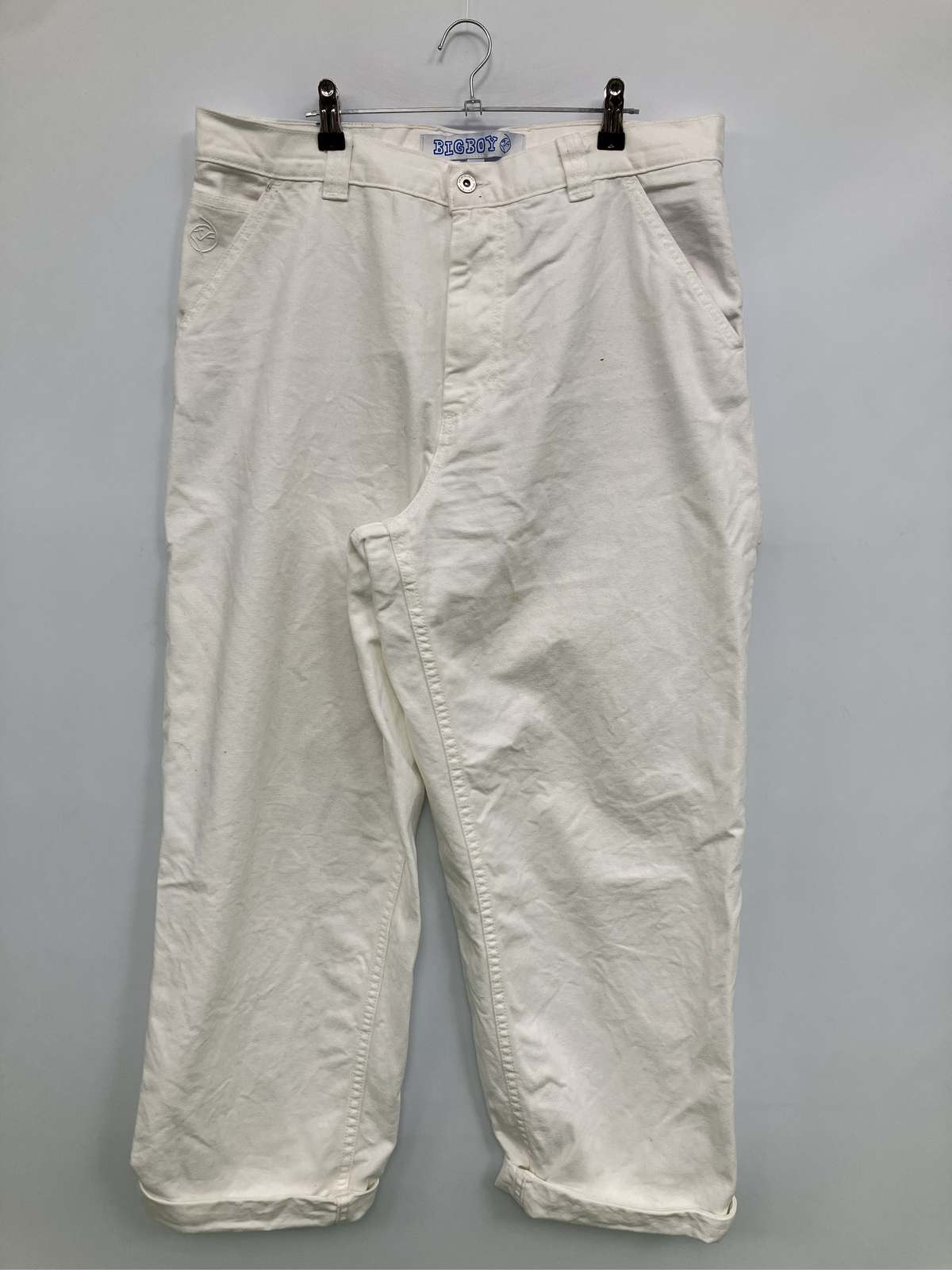 【中古】BIG BOY パンツ L ホワイト メンズ