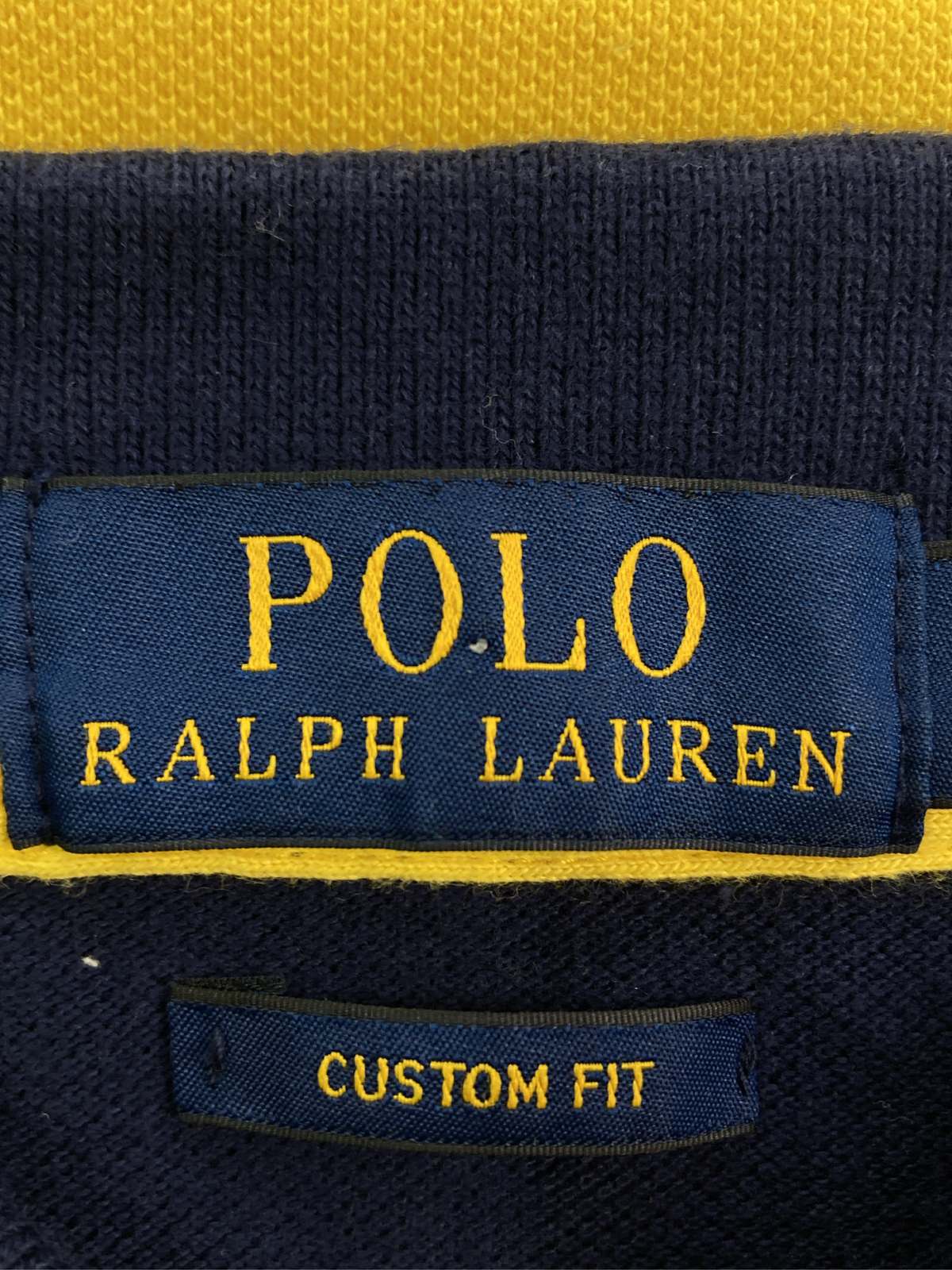 digdig 楽天市場店の【中古】Polo Ralph Lauren ポロラルフローレン ポロシャツ S ボーダー柄 前面プリント ブランドロゴ 半袖 メンズ レディース｜アングル3