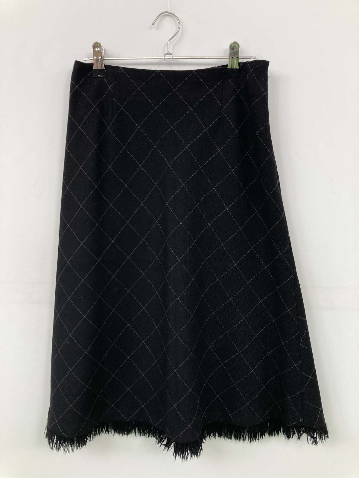 【中古】ANNE KLEIN アンクライン ロングスカート 9 ブラック レディース