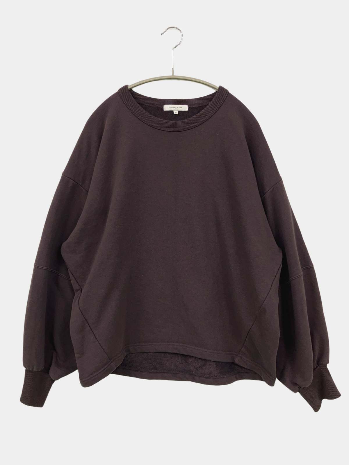 【中古】GLOBAL WORK グローバルワーク スウェット M ブラック 無地 長袖 レディース ブランド古着 digdig-10090061 digdig 楽天市場店 パッケージ画像