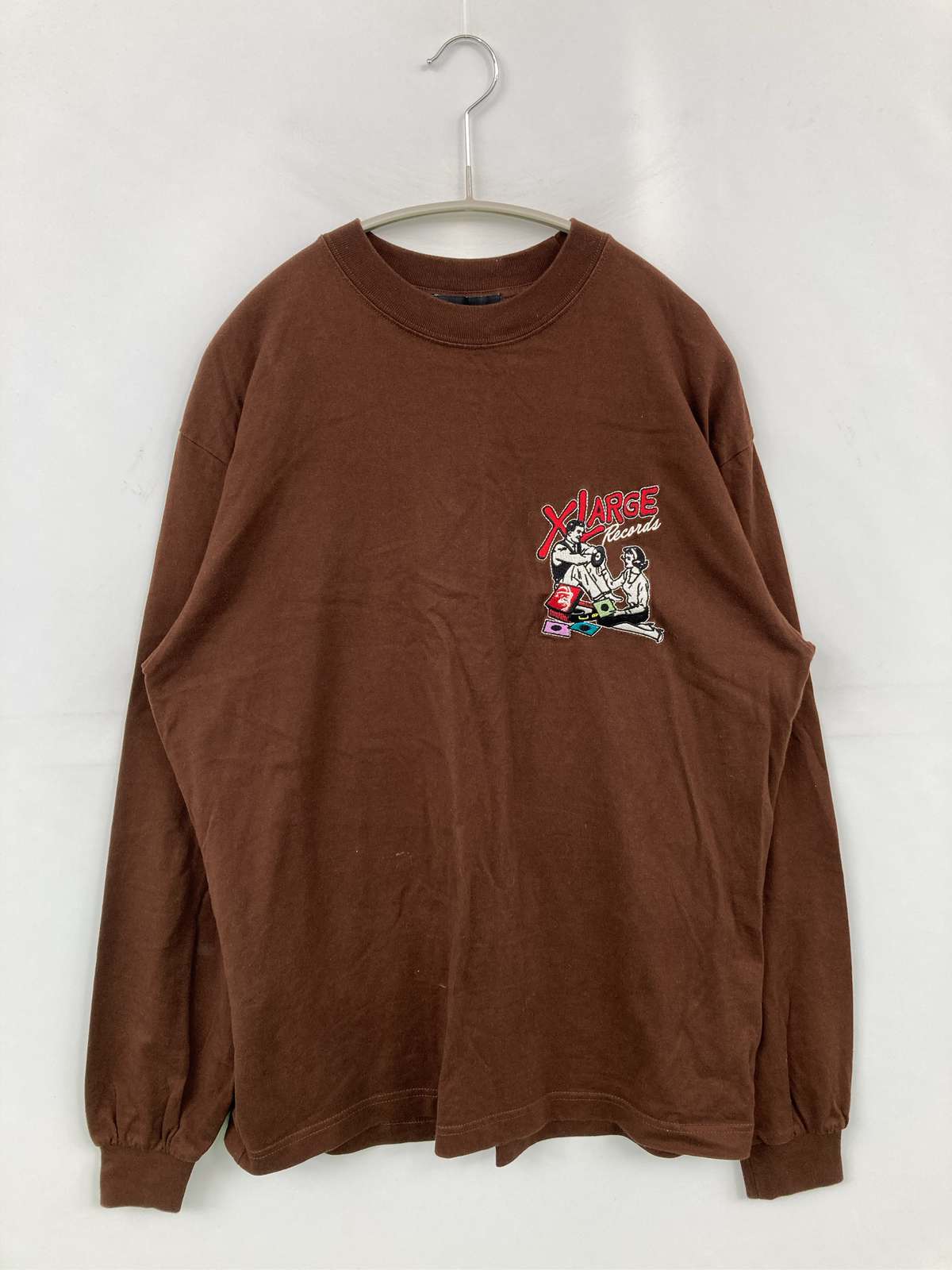 楽天市場】xlarge 長袖 t シャツ（カラーブラウン）の通販