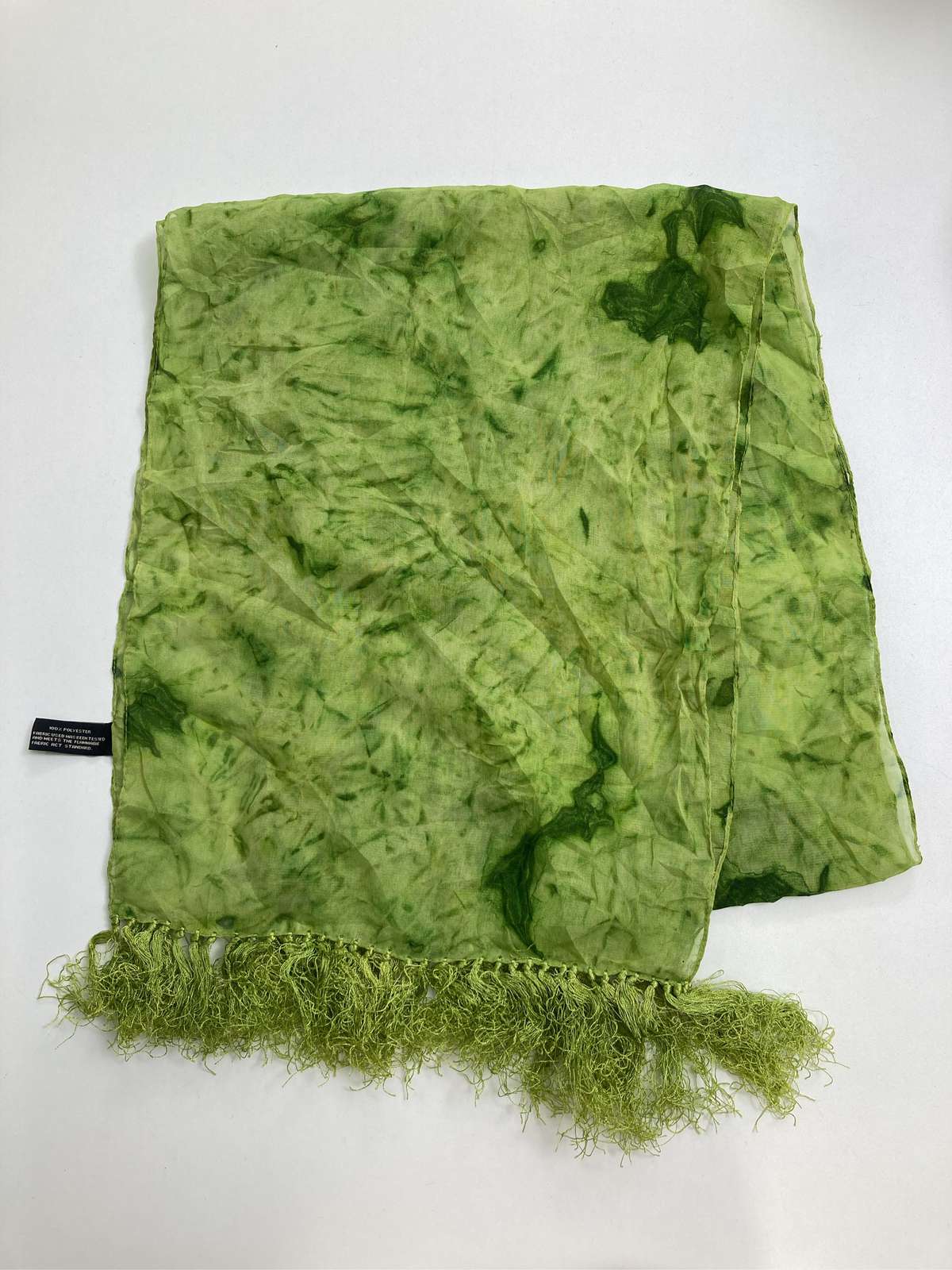 【中古】fleurs ストール/ショール ライトグリーン その他総柄 レディース
