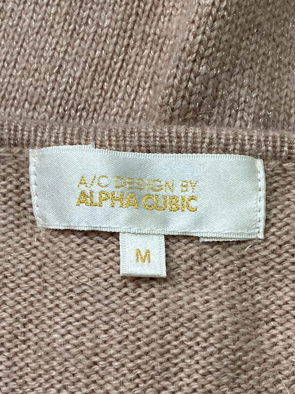 【中古】ALPHA CUBIC アルファキュービック ニット/セーター M ピンク ウール・ニ...