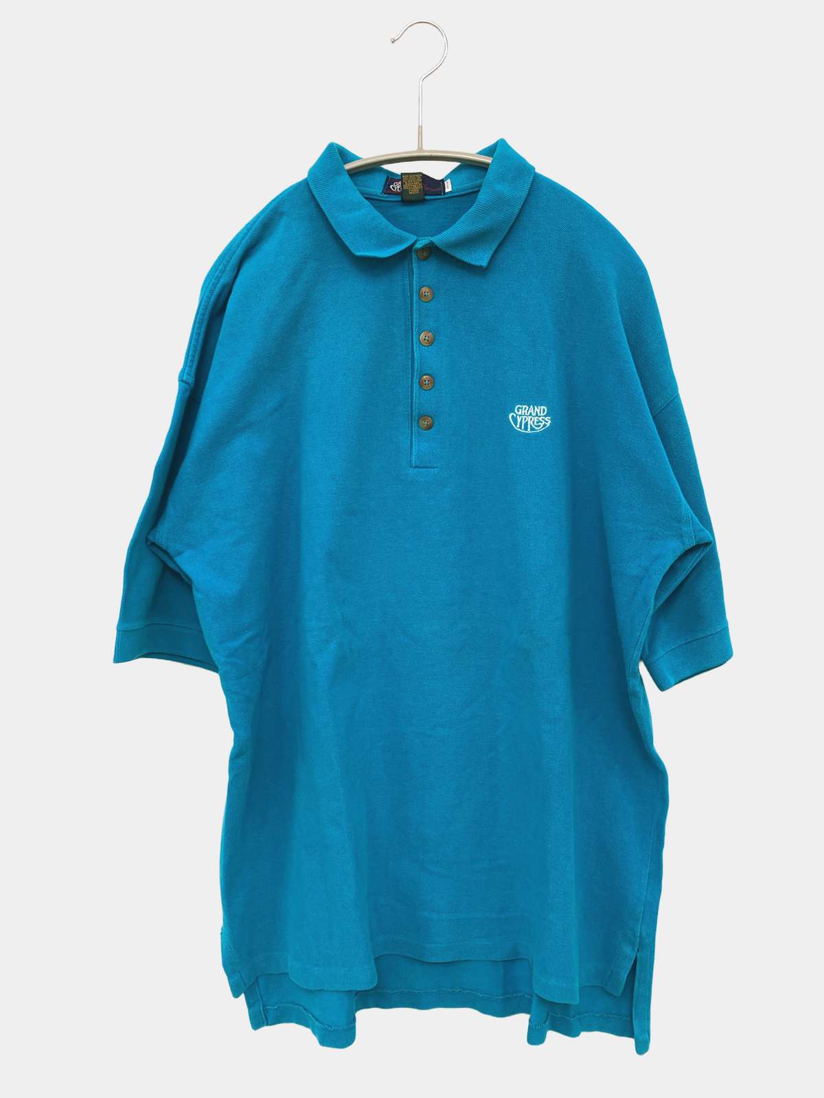 【中古】GRAND CYPRESS ポロシャツ M ブルー メンズ