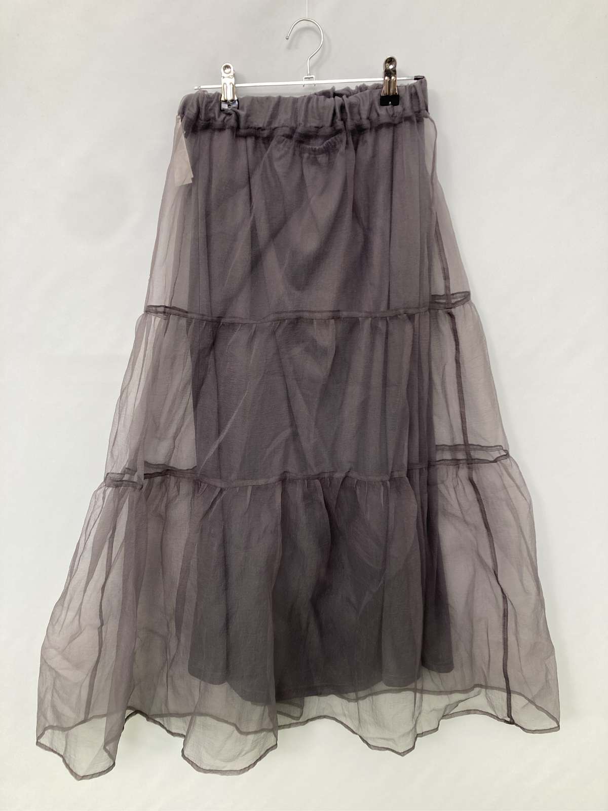 【中古】LOWRYS FARM ローリーズファーム ロングスカート F グレー レディース