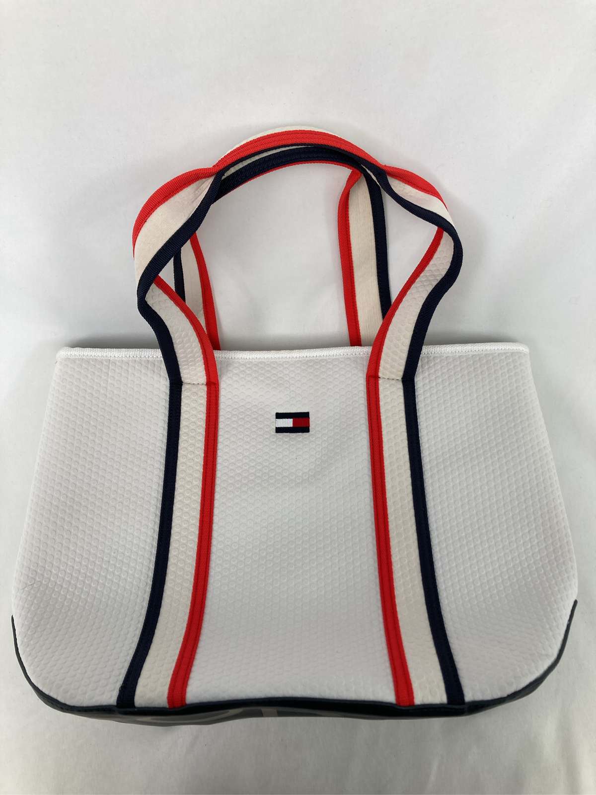 【中古】TOMMY HILFIGER トミーヒルフィガー トートバッグ ホワイト レディース