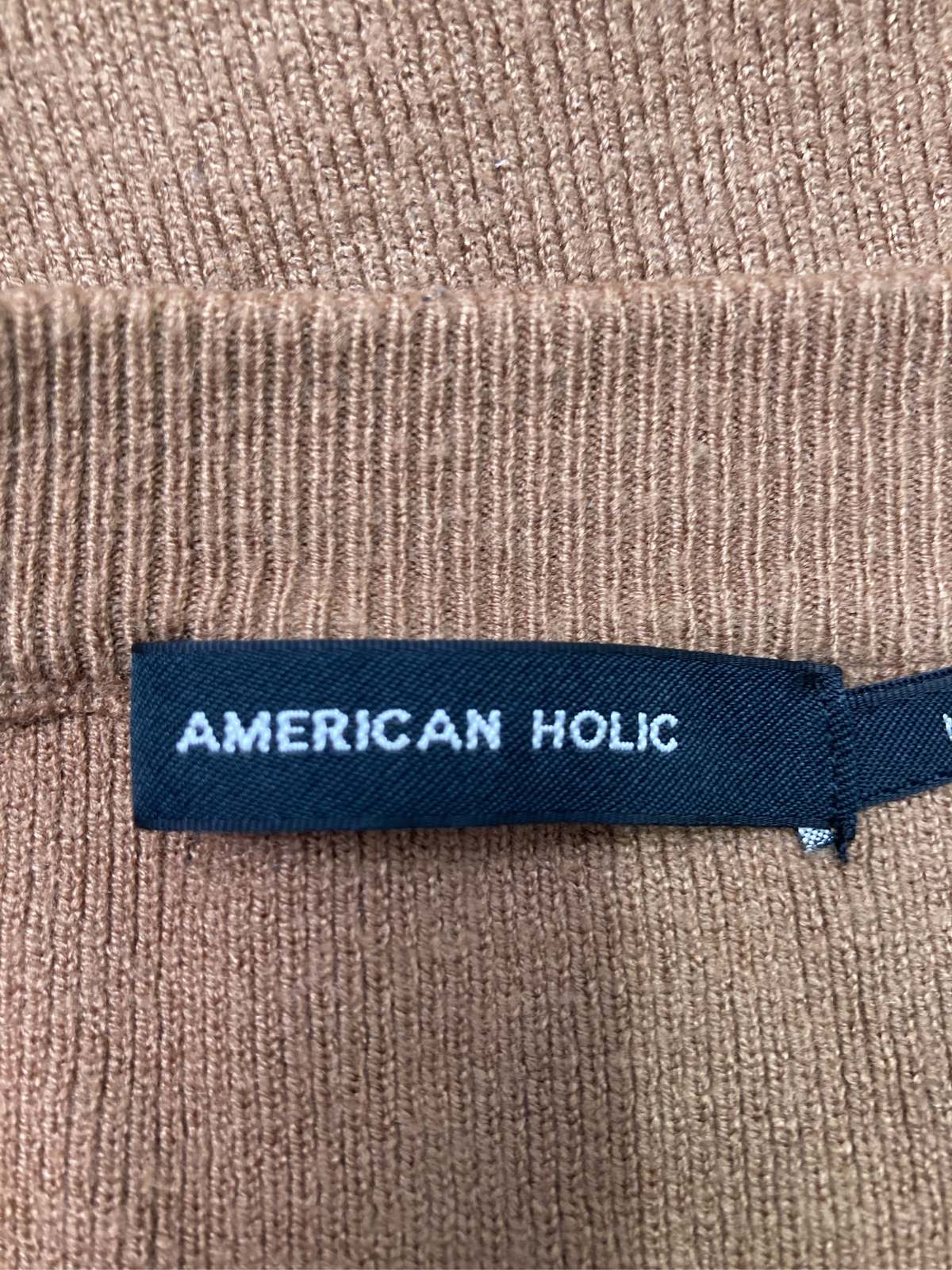 【中古】AMERICAN HOLIC アメリカンホリック ニット/セーター M ブラウン 無地 ミ...
