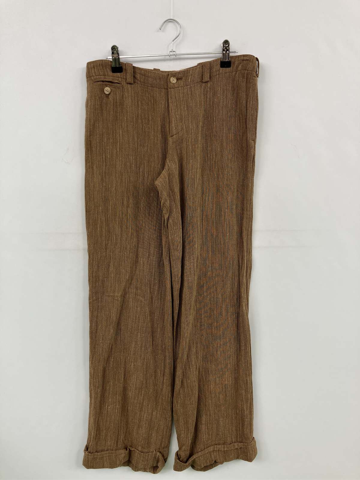 【中古】Ralph Lauren ラルフローレン スラックス 9 ブラウン レディース