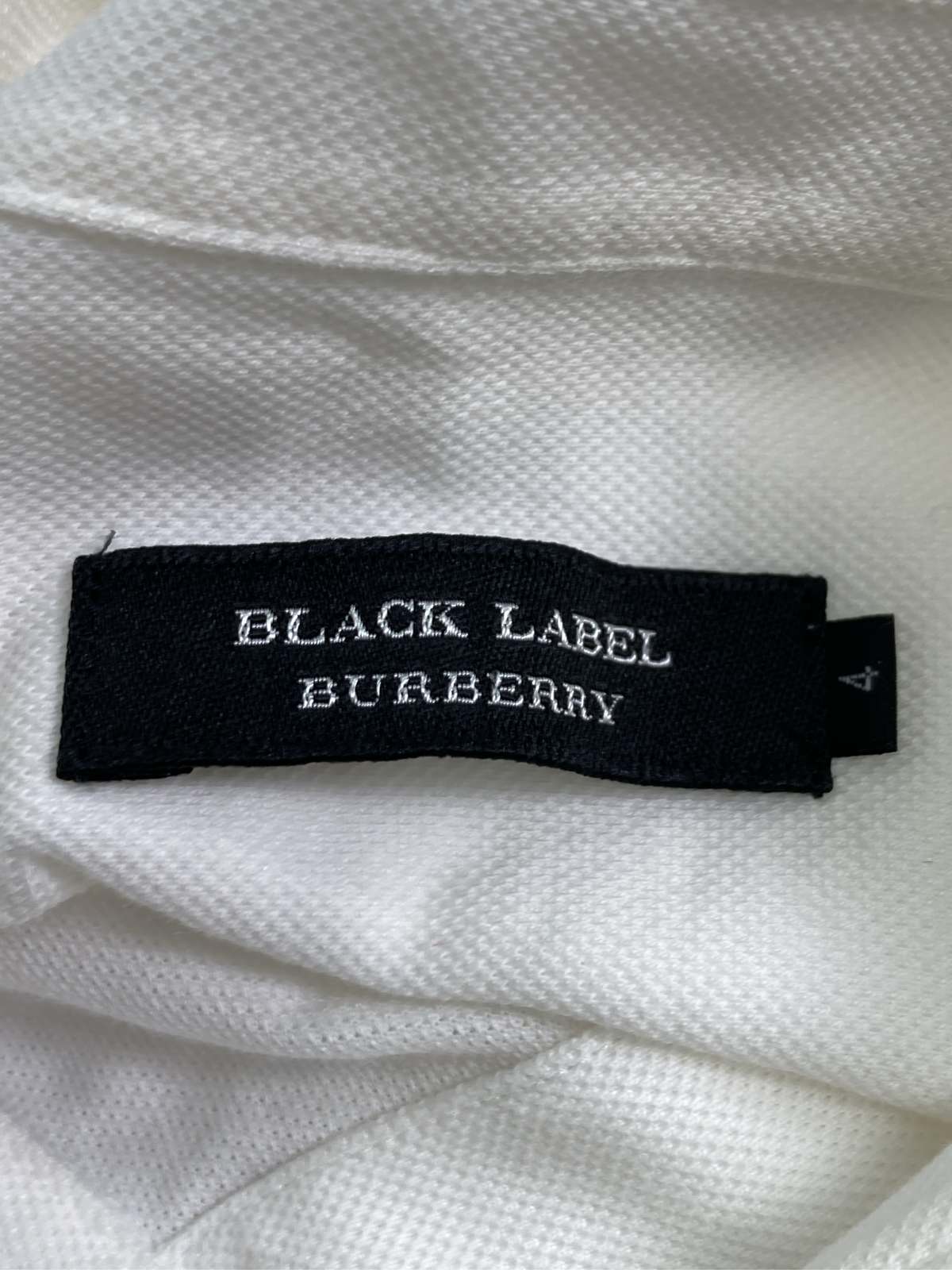 中古 BURBERRY バーバリー シャツ ブラウス 4 ホワイト コットン 無地 ワンポイント ブランドロゴ ライン柄 ミドル digdig-10079807 digdig 楽天市場店 サンプル画像3