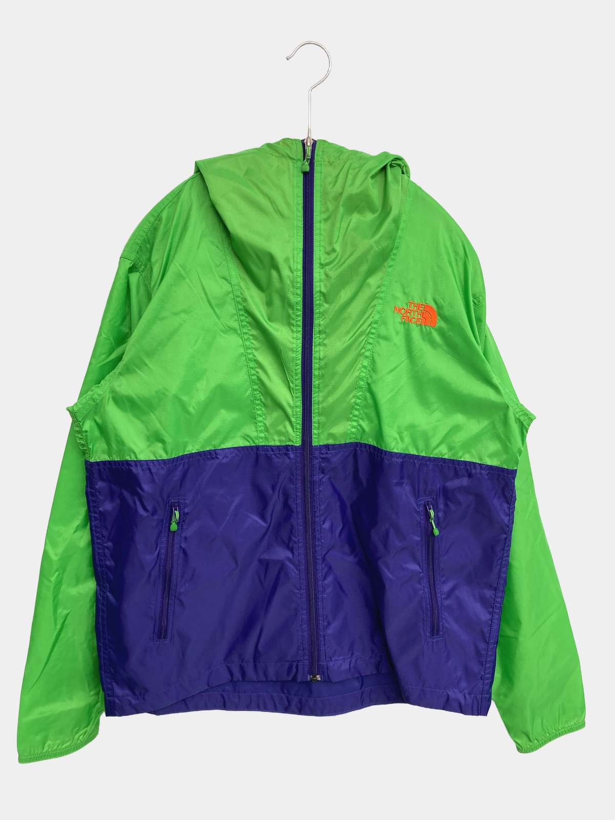 【中古】THE NORTH FACE ザノースフェイス ナイロンジャケット 85(XS) グリーン メンズ