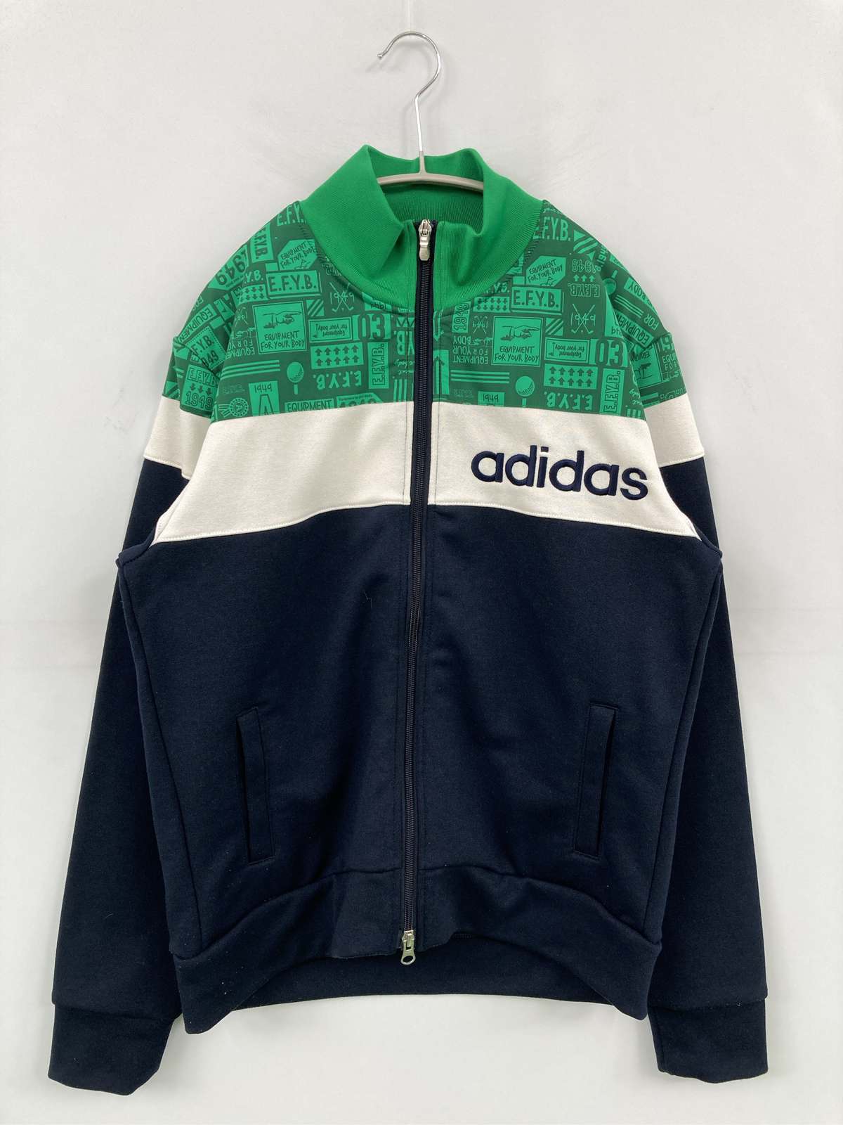 【中古】adidas アディダス ジャージ/トラックジャケット L/G ネイビー メンズ