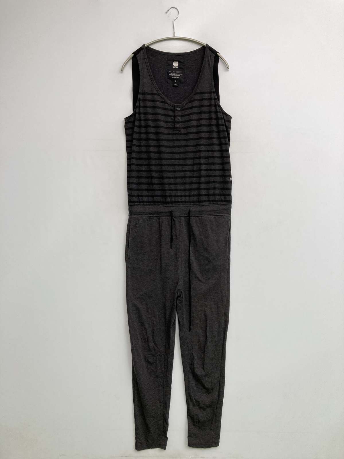 【中古】G-STAR RAW ジースターロゥ つなぎ/オールインワン S グレー フルレングス コットン メンズ レディース