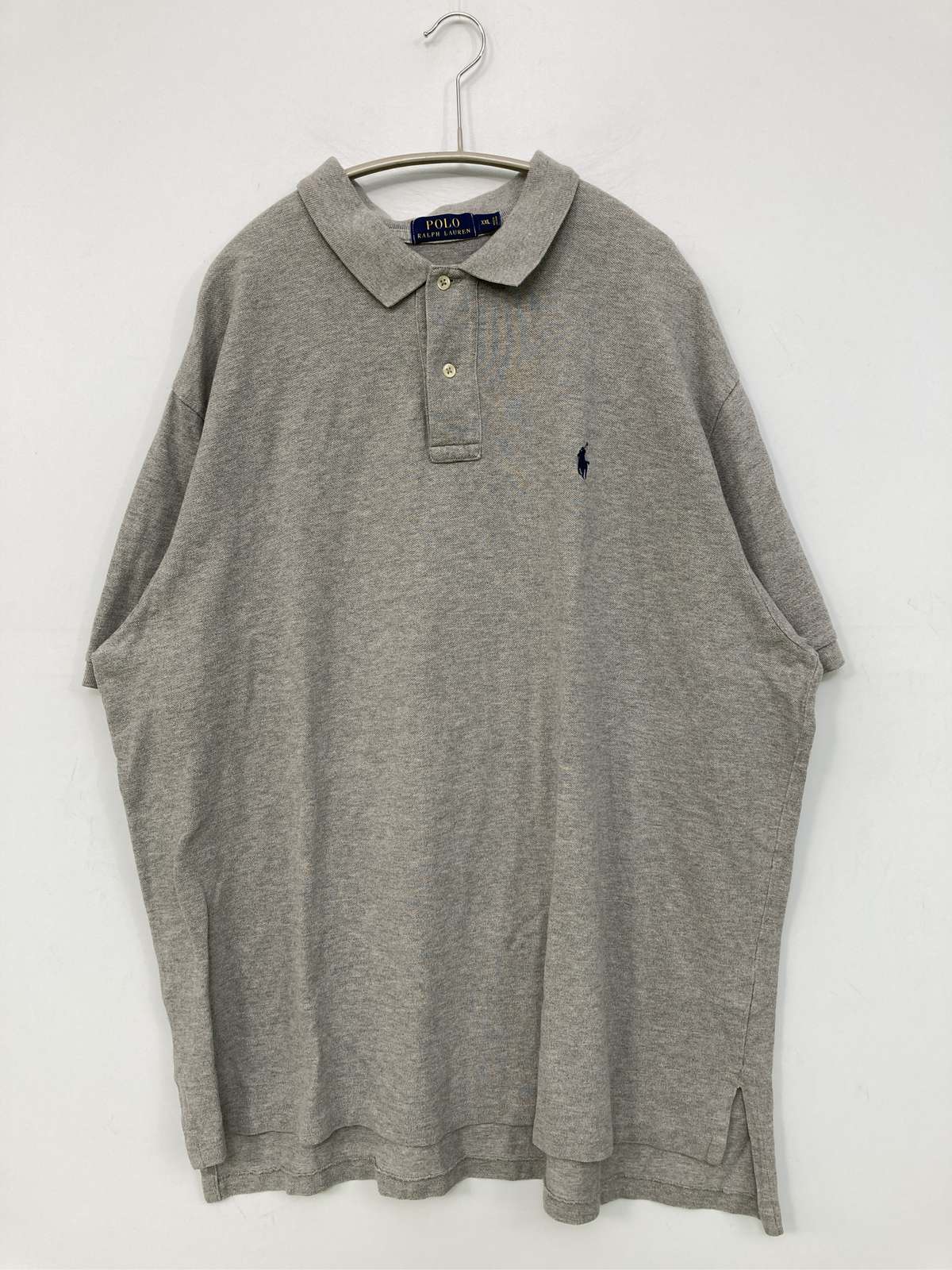 【中古】POLO ポロ ポロシャツ XXL グレー メンズ