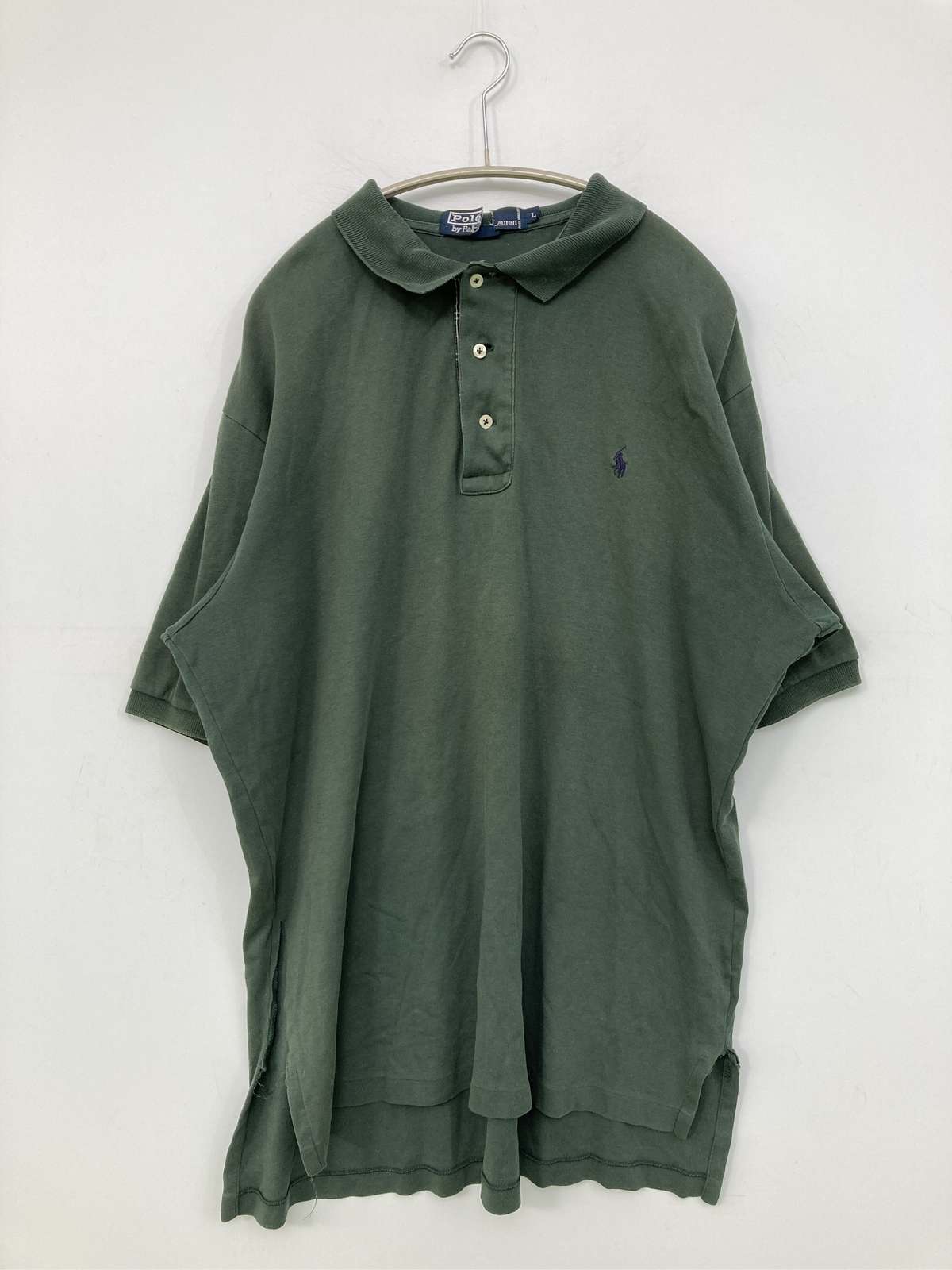 【中古】Polo by Ralph Lauren ポロバイラルフローレン ポロシャツ L グリーン メンズ