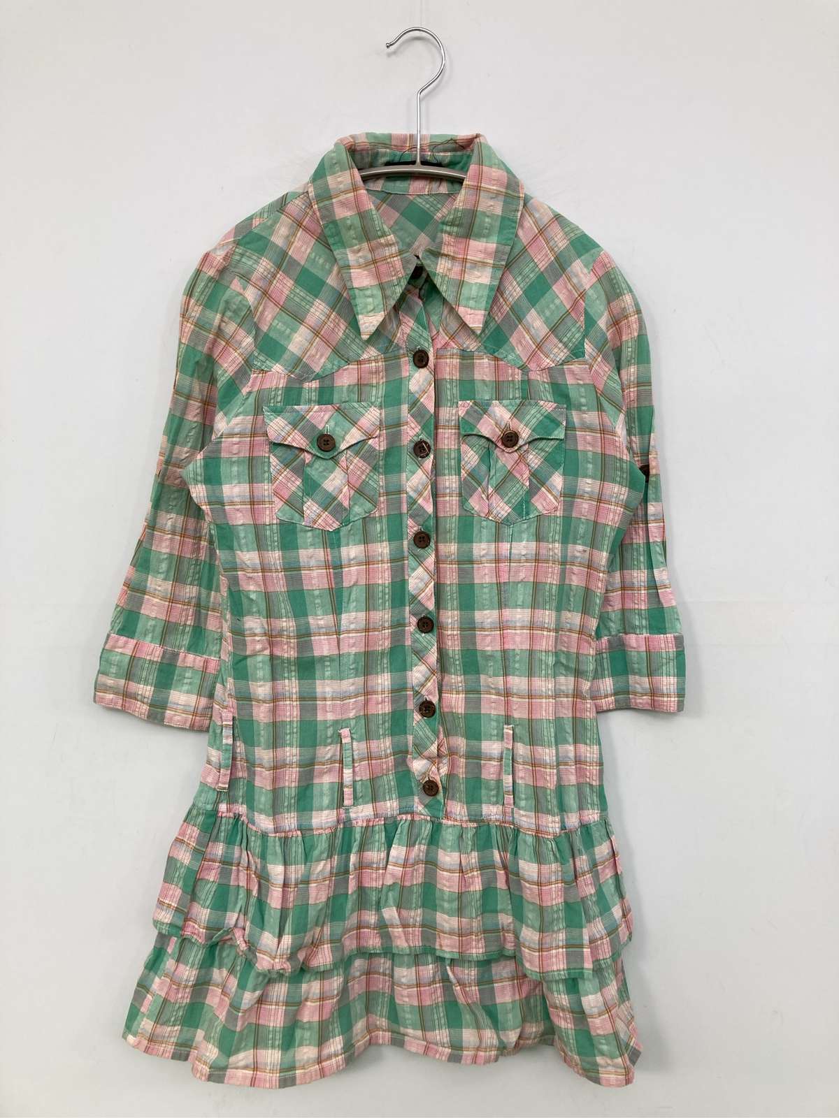 【中古】Dosch ワンピース M バスト79〜87 身長154〜162 ライトグリーン レディース