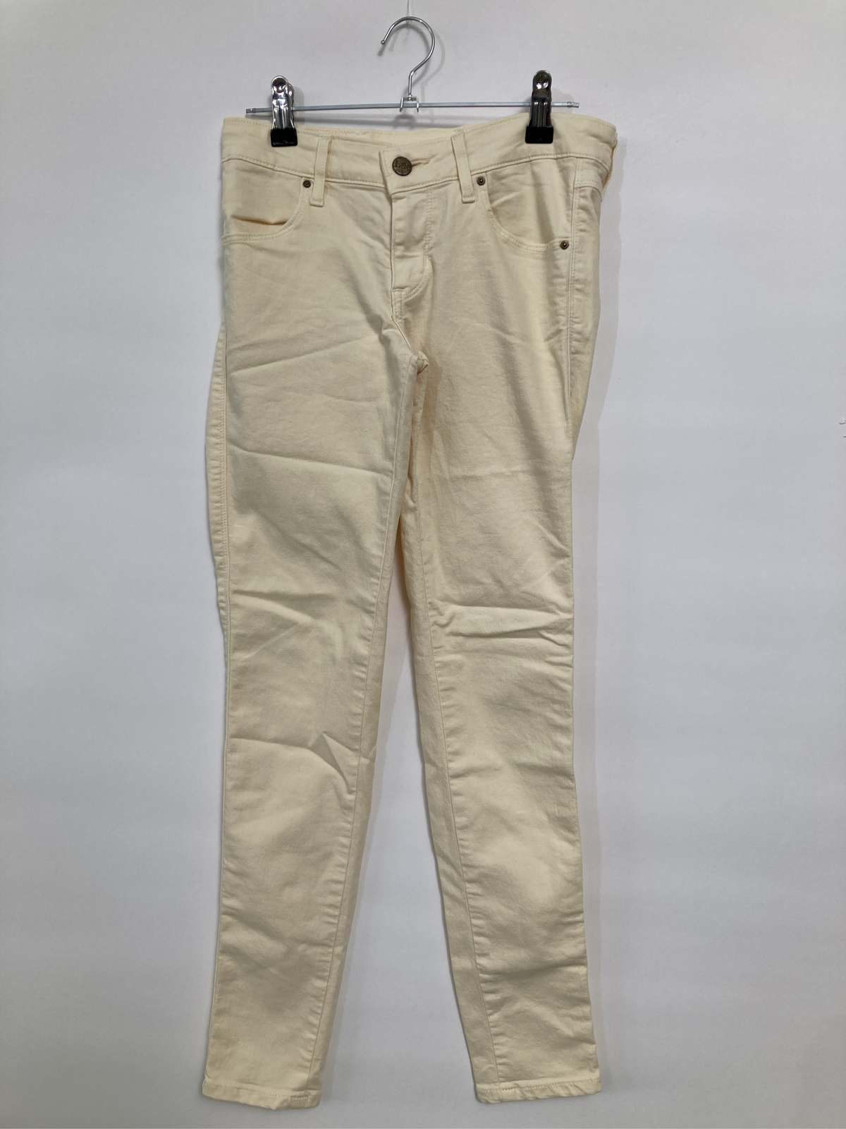【中古】Lee リー パンツ S アイボリー レディース