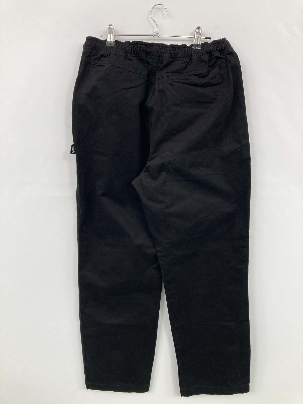 【中古】stussy ステューシー チノパンツ ブラック フルレングス コットン 無地 ワ...