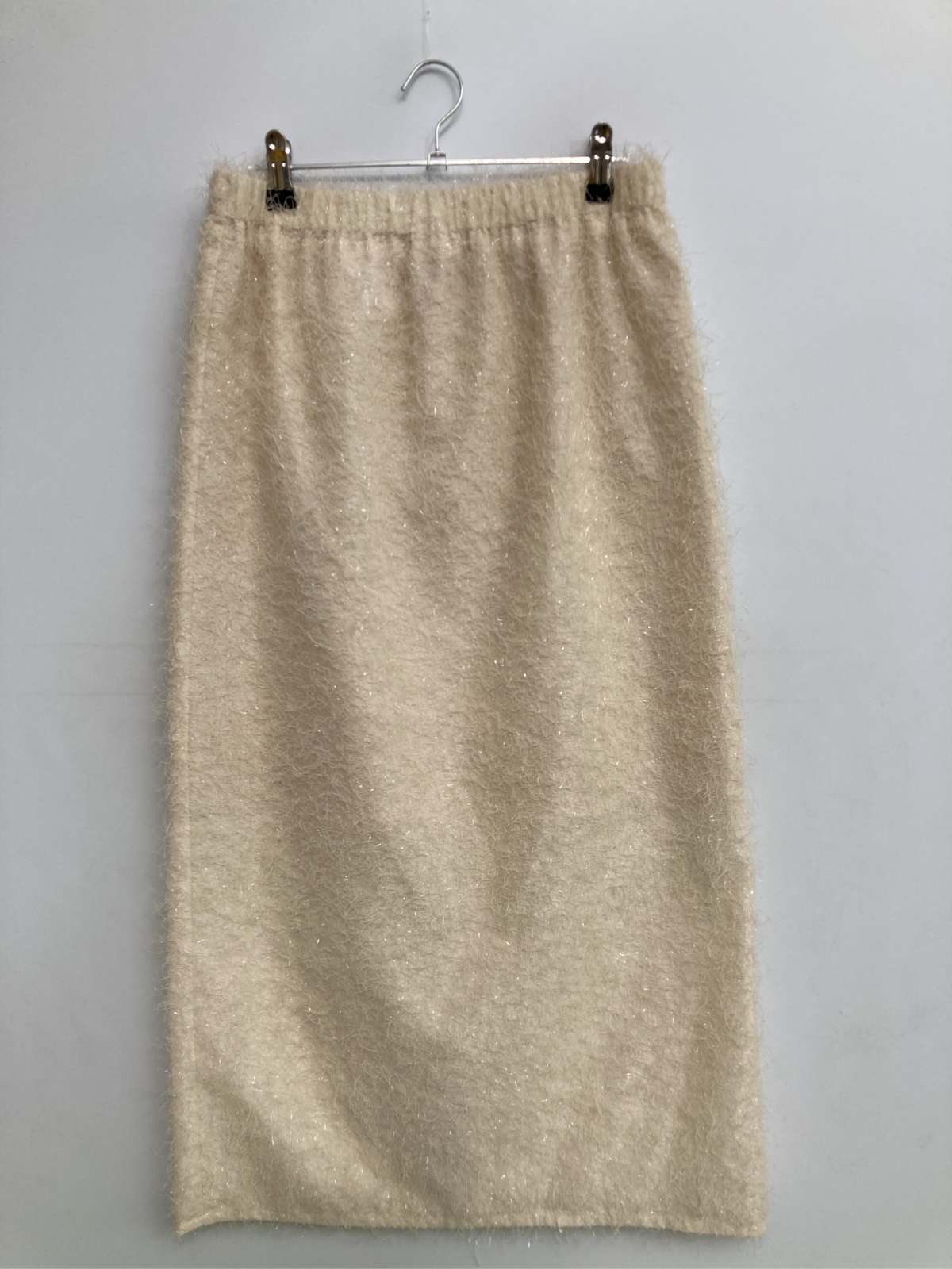 【中古】ロングスカート L アイボリー レディース