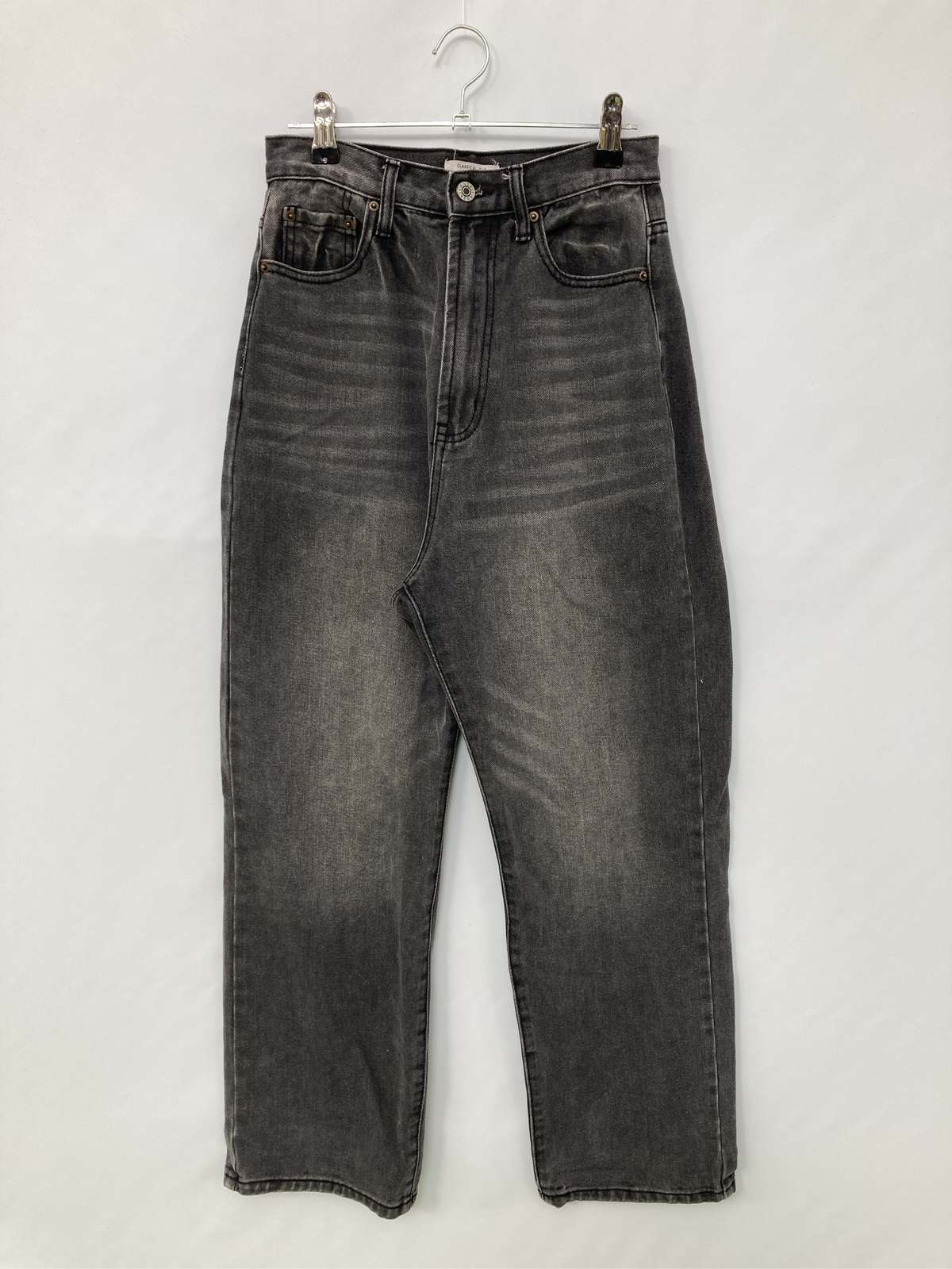 【中古】CLASSICAL ELF クラシカルエルフ デニムパンツ M ブラック クロップド・半...