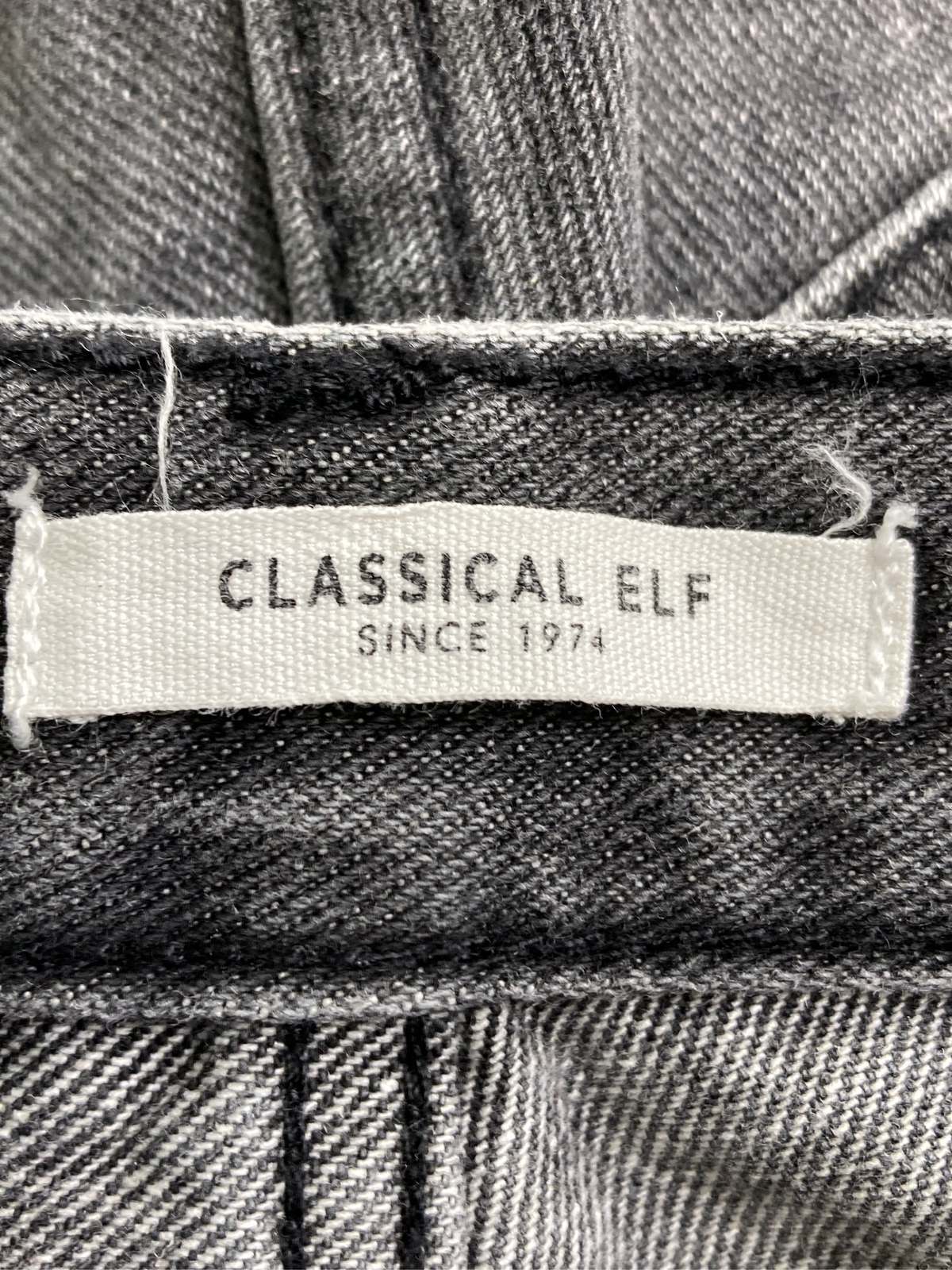 【中古】CLASSICAL ELF クラシカルエルフ デニムパンツ M ブラック クロップド・半...