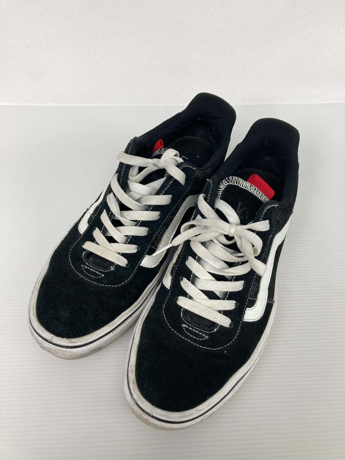 乐天商城 - 【中古】VANS バンズ スニーカー ブラック スエード ブランドロゴ 無地 紐 ローカット メンズ レディース