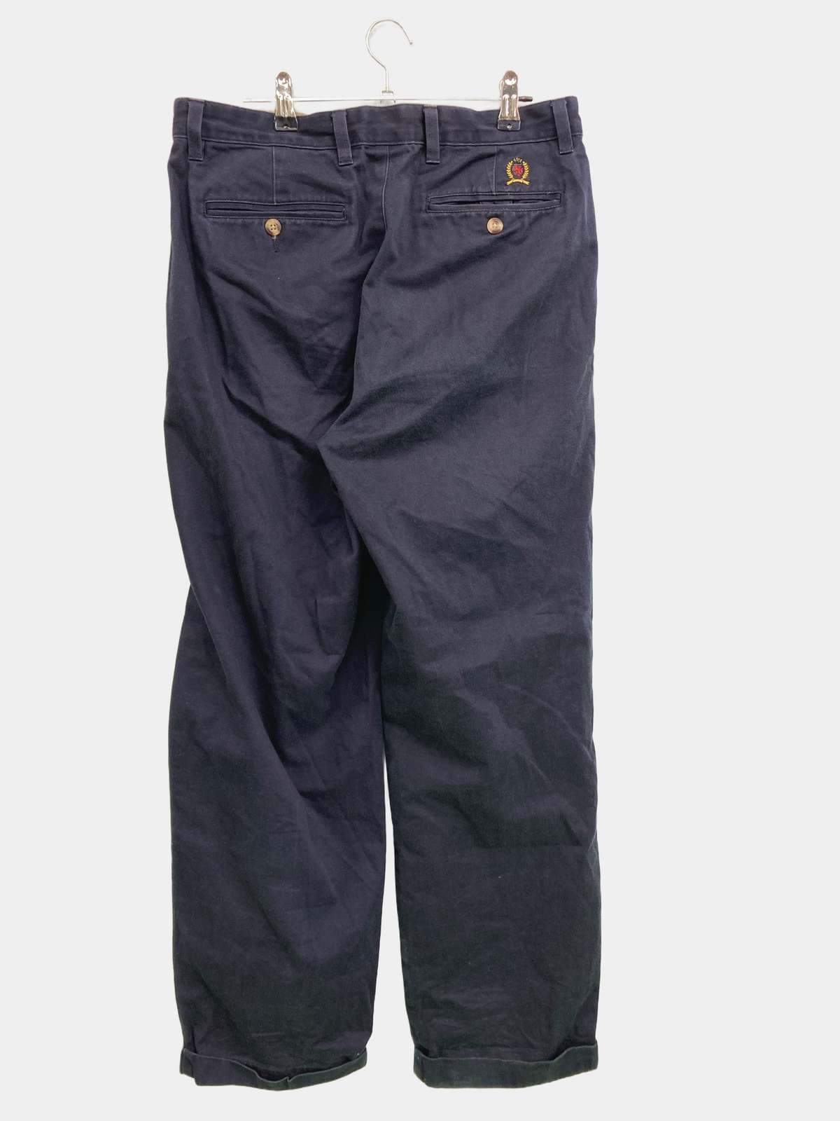 digdig 楽天市場店の【中古】TOMMY HILFIGER トミーヒルフィガー パンツ 32×30 ネイビー メンズ｜アングル2