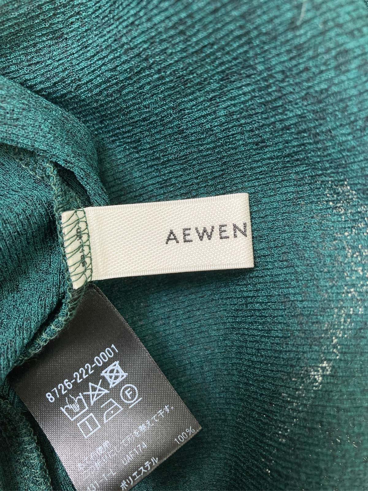 【中古】AEWEN MATOPH アエウェンマトフ ワンピース グリーン レディース