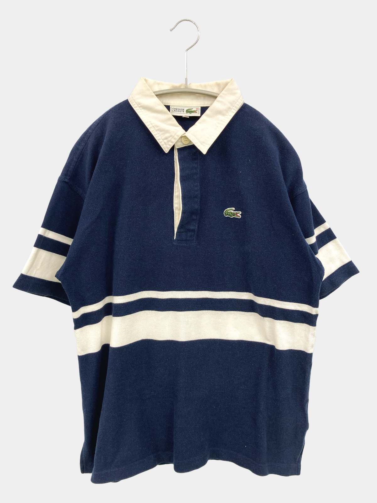 【中古】LACOSTE ラコステ ポロシャツ 3 ネイビー メンズ レディース
