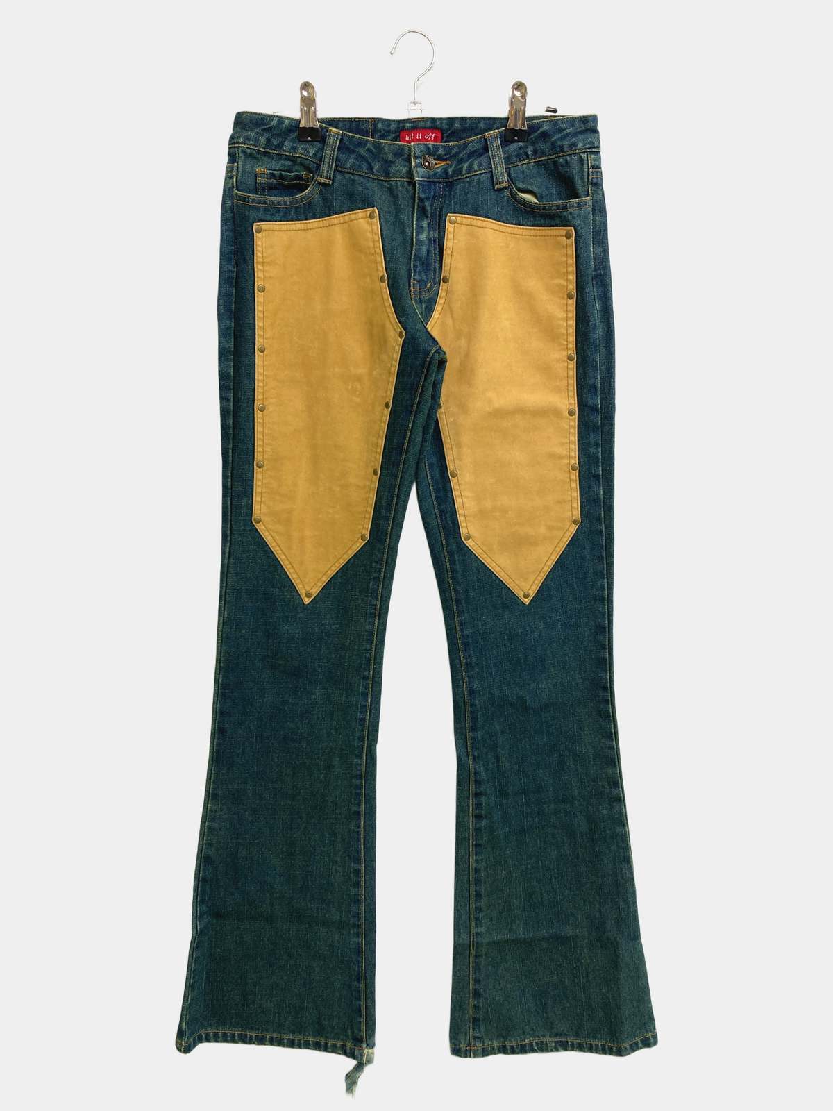 【中古】hit it off デニムパンツ M ブルー レディース