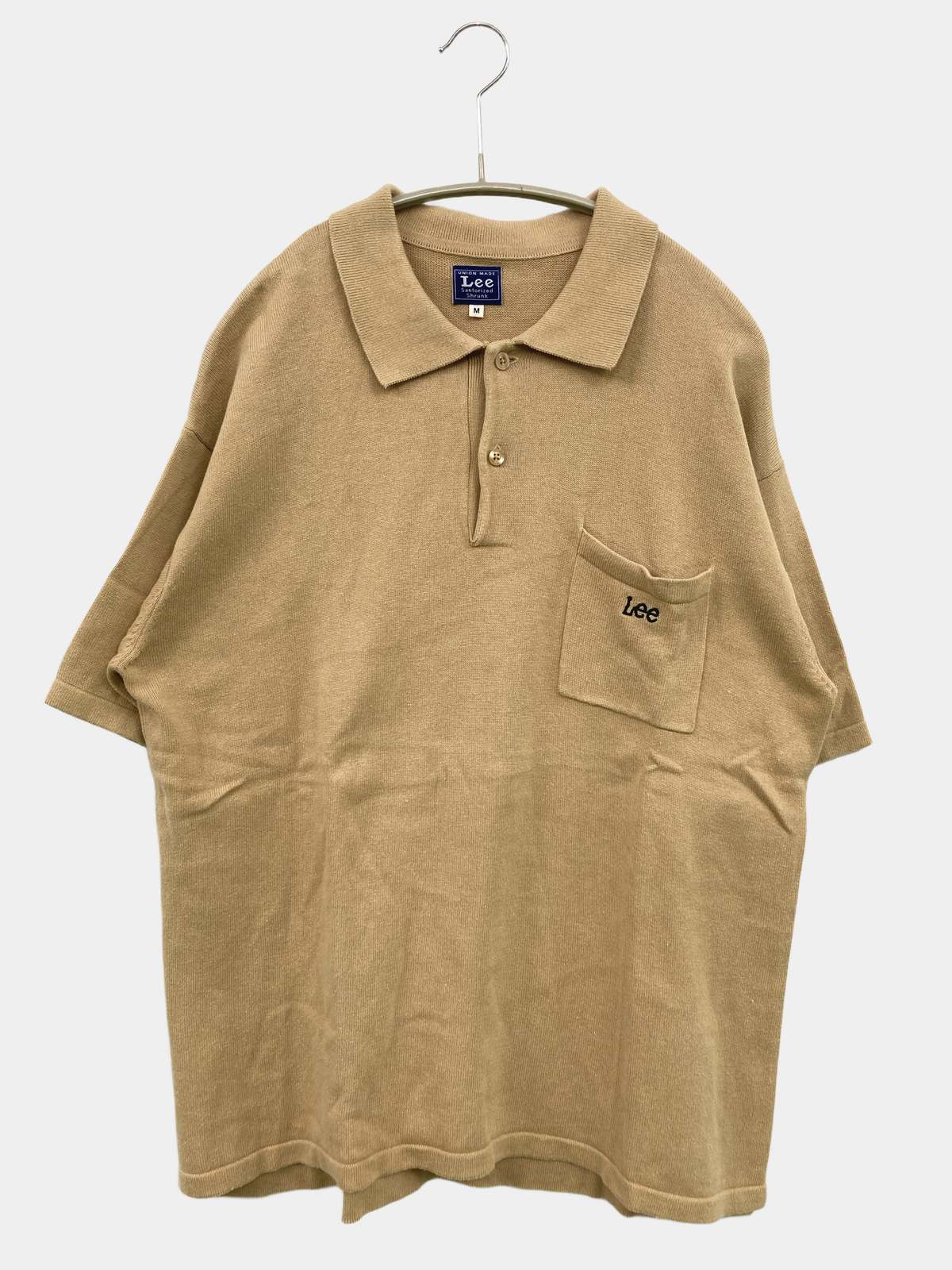 【中古】Lee リー ポロシャツ M ベージュ メンズ