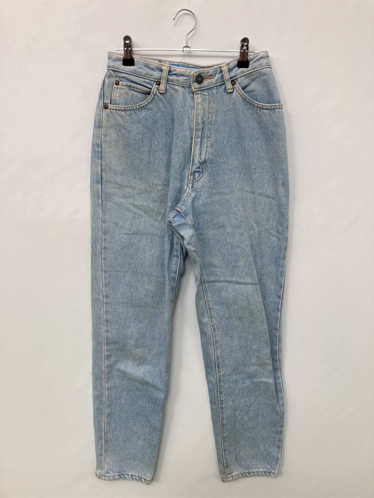 【中古】SOMETHING サムシング デニムパンツ W66 スカイブルー フルレングス 無地 ...