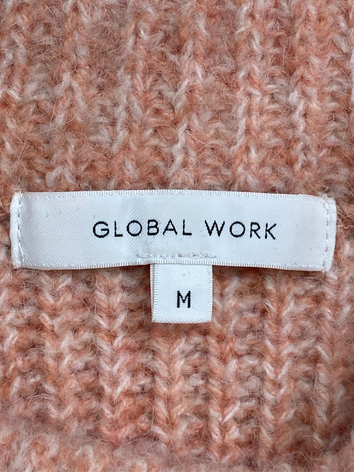 【中古】GLOBAL WORK グローバルワーク ニット/セーター M オレンジ ウール・ニット 無地 長袖 ミドル丈 クルーネック(丸首) レディース digdig-10070291 digdig 楽天市場店 サンプル画像3