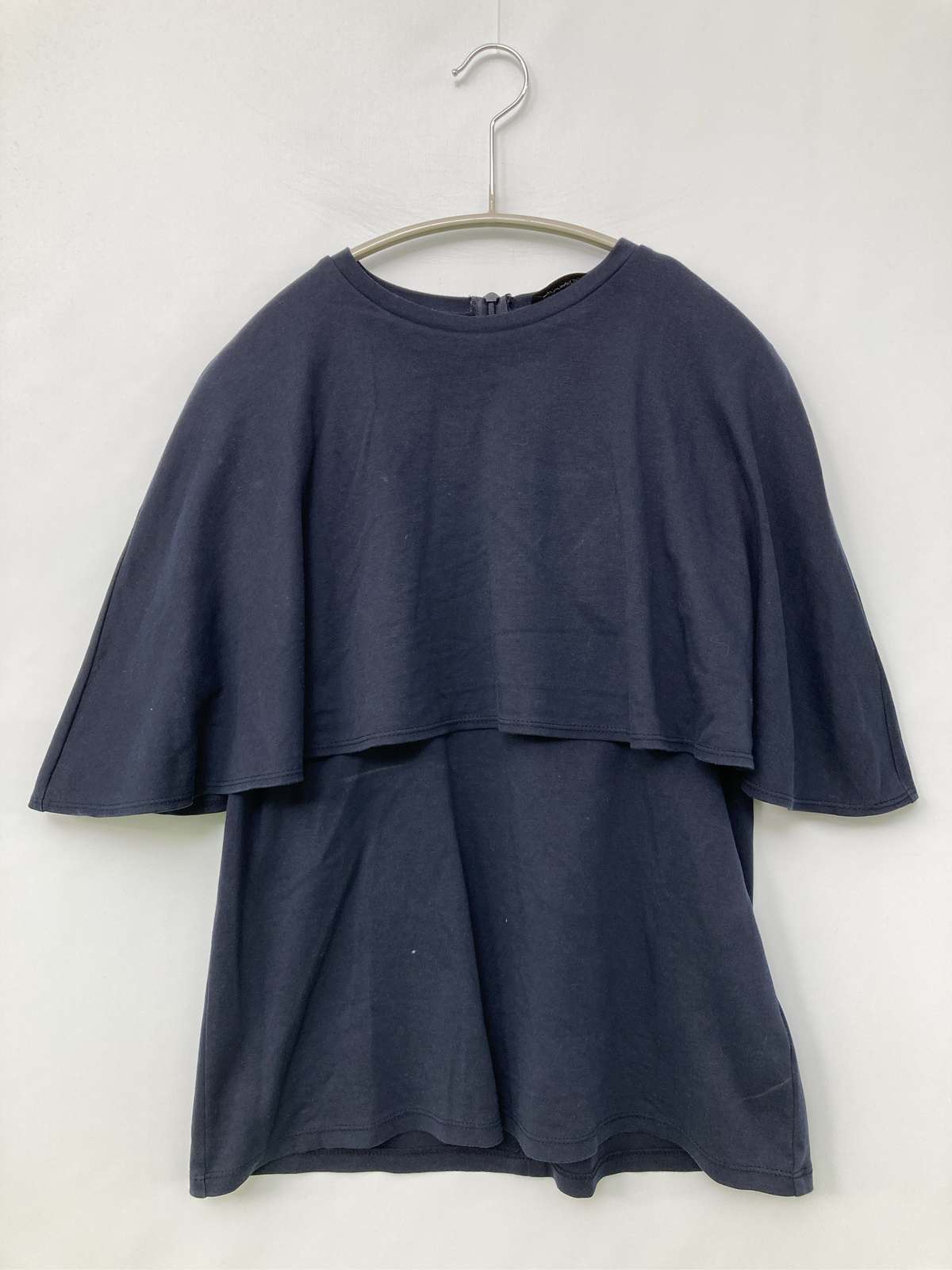 乐天商城 - 【中古】M-PREMIER エムプルミエ Tシャツ/カットソー 36 ネイビー 無地 ミドル丈 半袖 クルーネック(丸首) レディース