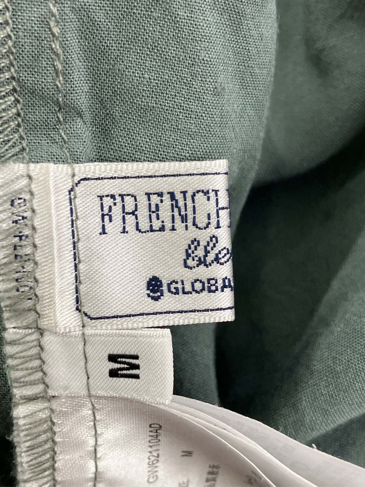 【中古】GLOBAL WORK グローバルワーク シャツ/ブラウス M グリーン リネン・麻 無地 半端袖 ミドル丈 ノーカラー レディース digdig-10071131 digdig 楽天市場店 サンプル画像3