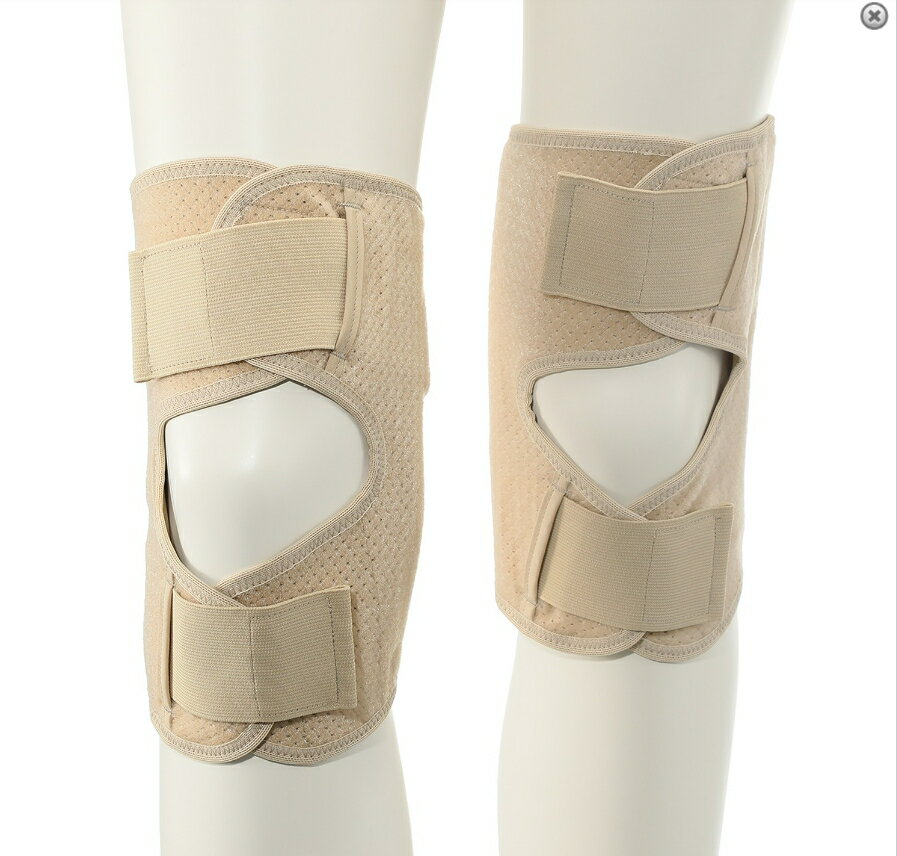 【訳あり】ノーブル ベルトでギュッ！ ひざnaossサポーター 2枚セット 750428