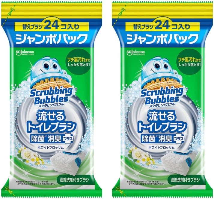 乐天商城 - 【訳あり 】【まとめ買い】 スクラビングバブル 流せるトイレブラシ ホワイトブロッサムの香り 替えブラシ ジャンボパック 24個 × 2個 X0016FRTFR B0CK769ZYW