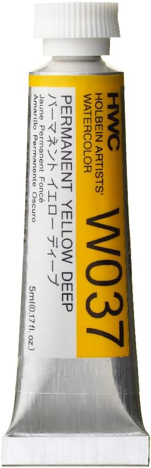 乐天商城 - 【訳あり】ホルベイン 透明水彩絵具 5ml W037 パーマネント イエロー ディープ X0015LM0W9 B001UNAQAA