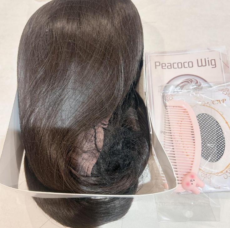 【訳あり】Peacoco ウィッグ ロング ストレート かつら 女性 女装 自然 バレない 普段使い 茶色 B0CY25N19P X0016TXLWX
