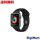 【送料無料】アップル Apple Watch Series 3 GPSモデル 38mm MTF02J/A [ブラックスポーツバンド]【新品】