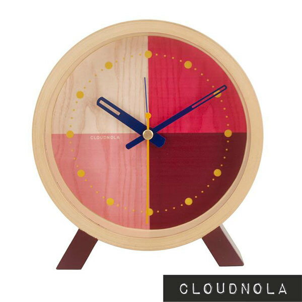【30％OFF 訳あり】クラウドノラ フロール レッド 置時計 時計 とけい テーブルクロック おしゃれ アラーム CLOUDNOLA Flor Red Desk Clock