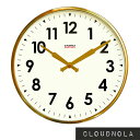 【20%OFF 訳あり】 クラウドノラ ファクトリー ステーションクロック 30cm ゴールド 金 壁掛け時計 掛け時計 おしゃれ CLOUDNOLA Fact...
