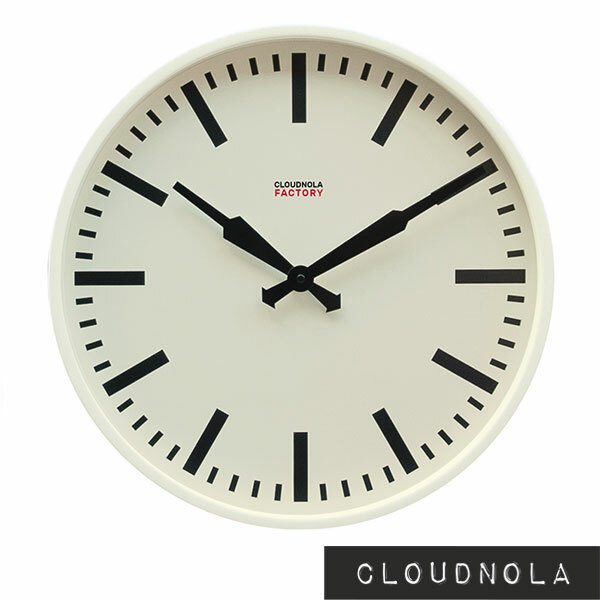 クラウドノラ ファクトリー ステーションクロック 45cm ホワイト 壁掛け時計 掛け時計 おしゃれ CLOUDNOLA Factory White Station Clock