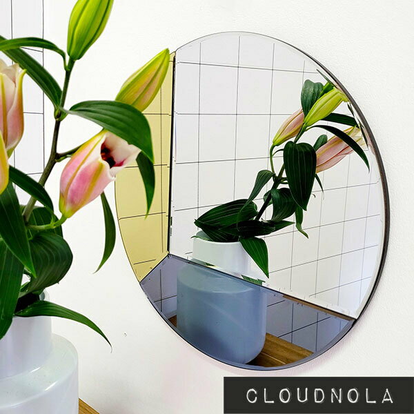 【30%OFF 訳あり】 クラウドノラ モザイクラウンド ミラー ゴールド 鏡 かがみ カガミ 壁掛け 壁掛 壁掛ミラー 壁掛鏡 壁掛けミラー 壁掛け鏡 おしゃれ かわいい CLOUDNOLA Mosaic Round Mirror Gold