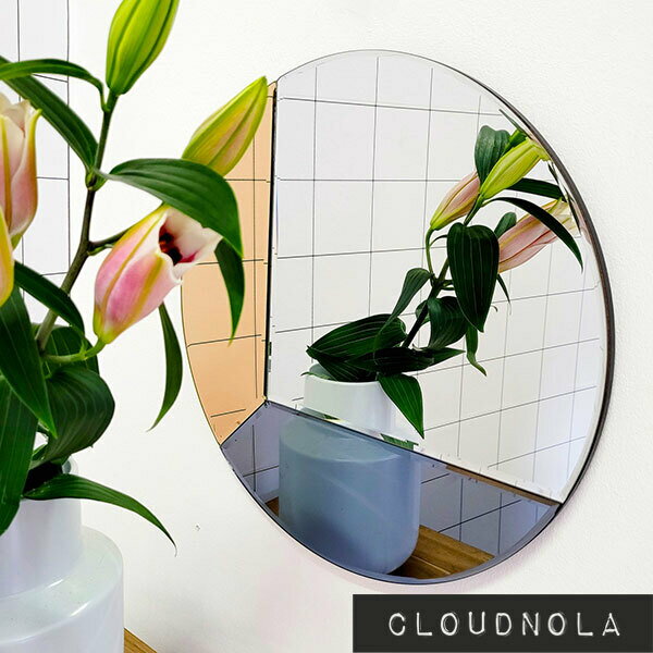 【30%OFF 訳あり】 クラウドノラ モザイクラウンド ミラー ローズ 鏡 かがみ カガミ 壁掛け 壁掛 壁掛ミラー 壁掛鏡 壁掛けミラー 壁掛け鏡 おしゃれ かわいい CLOUDNOLA Mosaic Round Mirror Rose