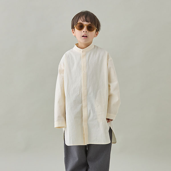 Rakuten - MOUN TEN. マウンテン ロングシャツ 子供服 dry washer long shirt(organic cotton) [MS38-1821]
