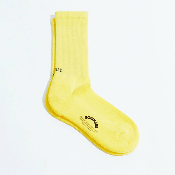 SOCKSSS ソックス 靴下 レモンスノー イエロー LEMON SNOW オーガニックコットン メンズ レディース おしゃれ プレゼント ギフト 日本..