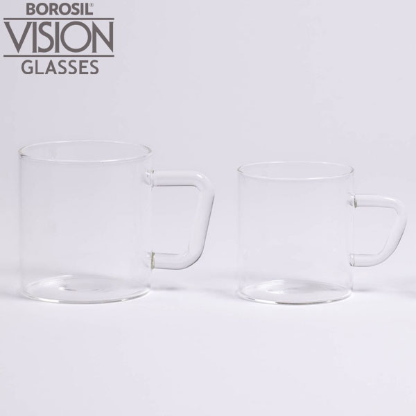 Rakuten - ヴィジョングラス　ボロシルヴィジョン マグ マグカップ BOROSIL VISION MUG ガラス 耐熱 食器 容器 BOROSIL VISION GLASS