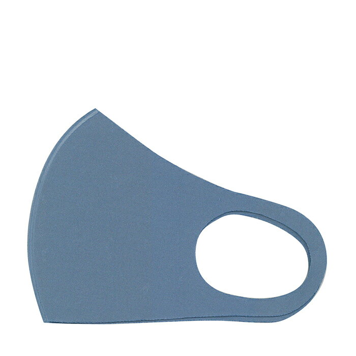 1枚 洗えるマスク ネイビー (薄い ネイビー ブルー ) マスク ブルーグレー 立体マスク ブルー マスク 息がしやすい 洗える 縦12.5cm 薄さ 0.8mm 立体 3D