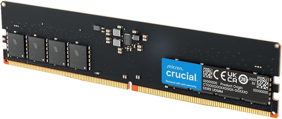 32gb ddr5 5600 デスクチップ メモリ crucial PC5 44800 dimm 増設メモリ CT32G56C46U5